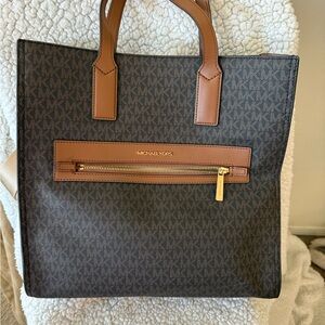 Michael Kors Black and Brown Men's Briefcase